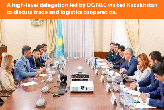 A high-level NLC delegation visited Kazakhstan and discussed areas of cooperation in transport and logistics